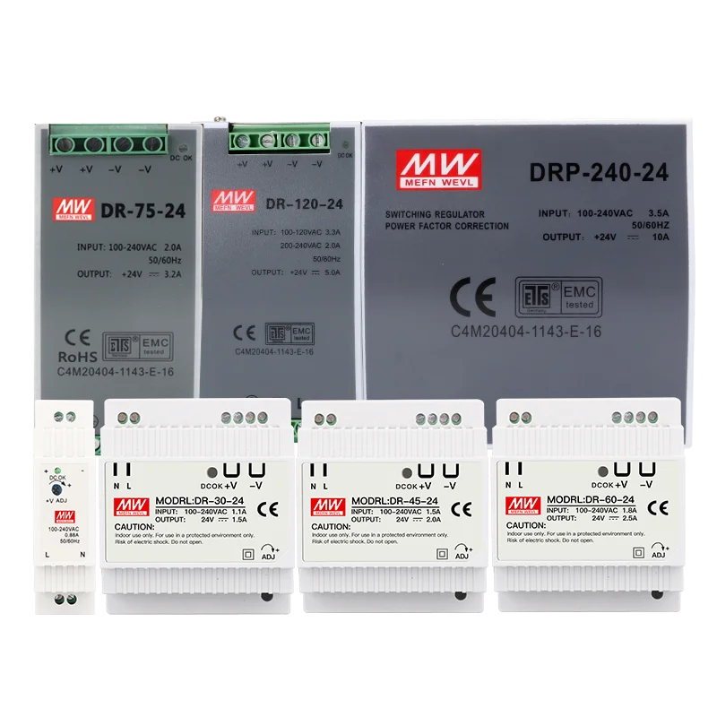 15W 30W 45W 60W 75W120W Din rail mounted Power supply 12V 24V switching power supply DR15/30/45