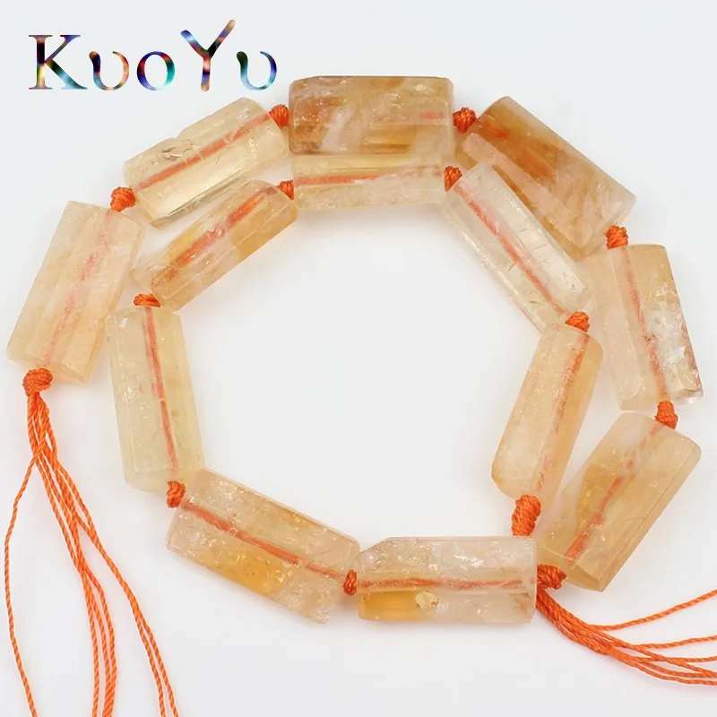 14x28 мм натуральный камень желтые цитрины кварцевые кристаллы прямоугольник