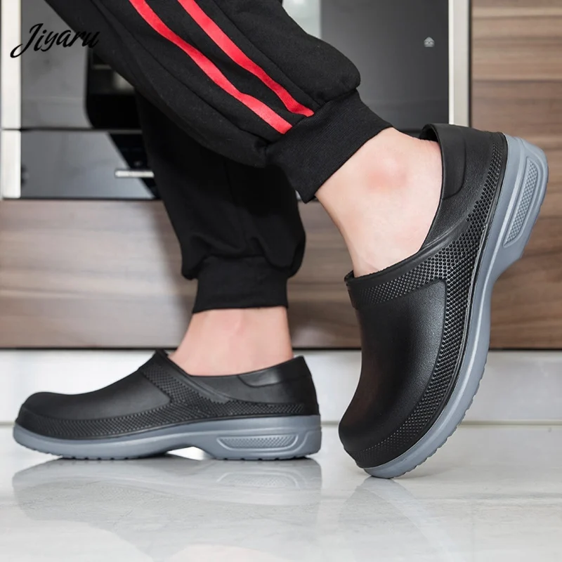 Hot Work Wear Kitchen Work Shoes Waterproof Flat Sandals For Chef