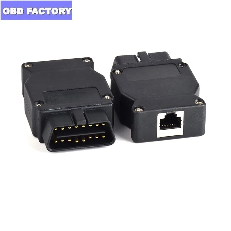 50Pcs/Lot For BMW ENET Ethernet to OBD2 16Pin Connector Works ESYS Coding F-Series OBD Diagnostic Plug | Автомобили и мотоциклы