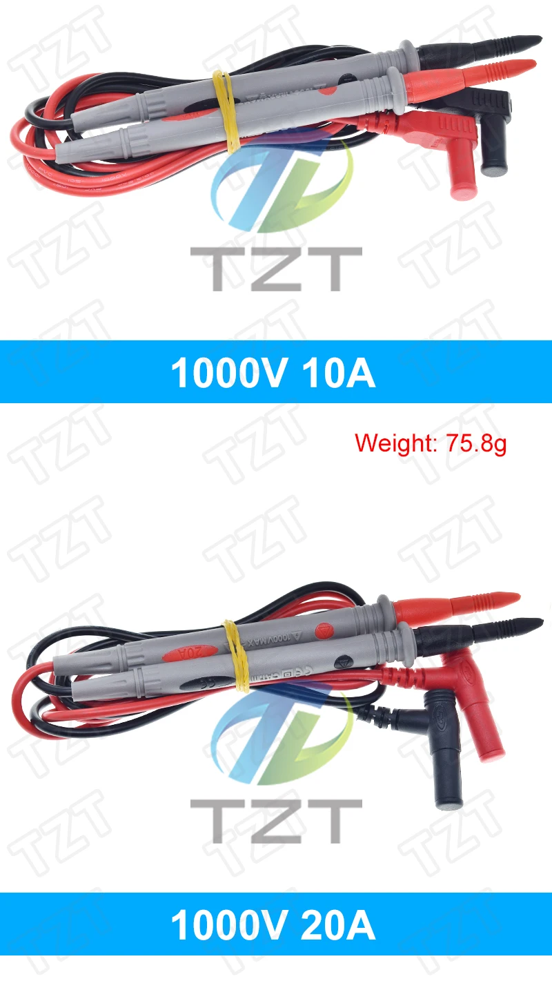 1/3PCS Multimeter Test Führt Universal Kabel AC DC 1000V 20A 10A CAT III Mess Sonden stift für Multi-Meter Tester Draht Tipps – Detail 5