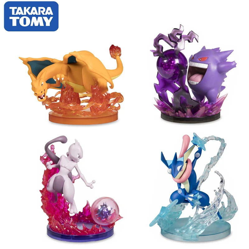 

POKEMON Toy Greninja Mewtwo Charmander Charmeleon Charizard Pocket Monster Gengar Bulbasaur Squirtle Action figure Toy For Kids