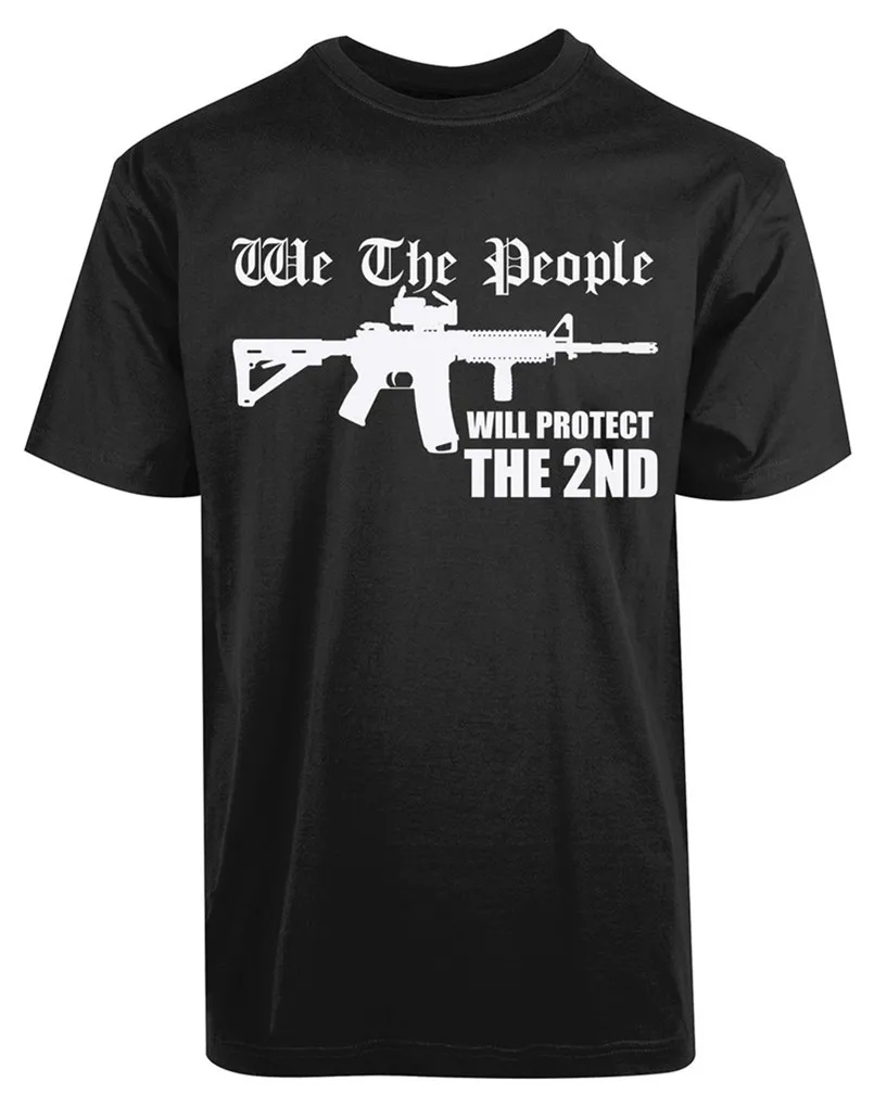 Мужская футболка с надписью We The People 2 свободная унисекс Gun Law Ar15 Momon Labe | одежда