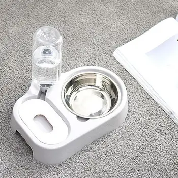 

Automatic Pet Feeder Stainless Steel Dogs Feeding Dish Water Dispenser Cat Dog Drinking Bowl Puppy Feeding Watering Supplies