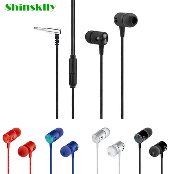 

Universal 3.5mm Flat Head In-Ear Stereo Earbud wired Earphone Headset with Colorful Mic For Different Type Cell Phone PC R0327