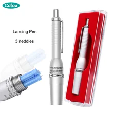 Cofoe, 3 головки, одноразовая ручка, медицинская, бытовая, устройство для снятия кровотечения, без боли, монитор для диабетиков, измеритель уровня глюкозы в крови