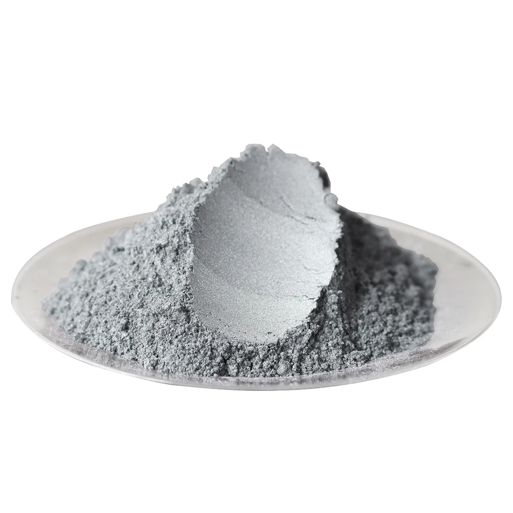 50g Silver Gray Mica Powder Pigments Natural Pearlescent Mica Powders Metallic Dye For Nail Cosmetic Polish Soap Making