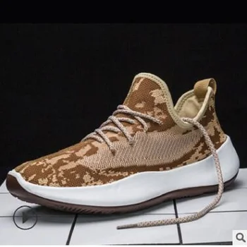 

2020 flying weaving men's shoes new casual running shoes lightweight wear-resistant tide shoes fashion student men's shoes