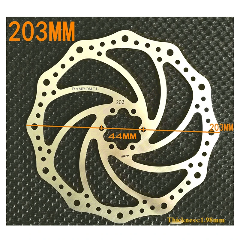 1 шт. велосипедный дисковый тормоз 140/160/180/203 мм Нержавеющая сталь MTB дисковый тормоз горного велосипеда ротора с 6 Болты велосипедные аксессуары