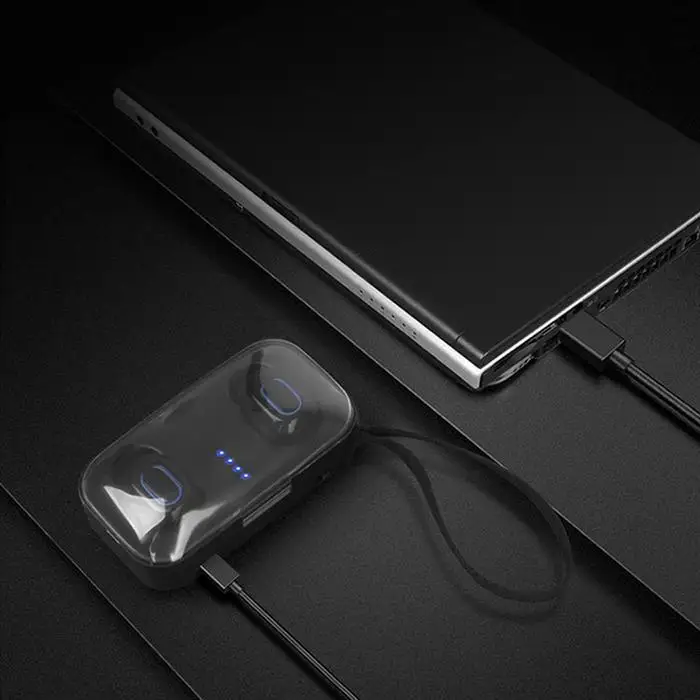 TWS Bluetooth гарнитура бинауральные стерео двусторонние звонки беспроводные наушники мини невидимые наушники-вкладыши длинные автономные наушники