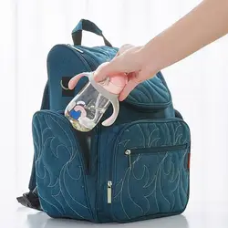 Sac à dos à imprimé brodé pour maman, imperméable, en Nylon, pour fournitures quotidiennes 
