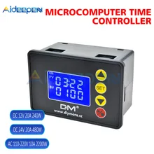 Timer Relais AC 110-220V DC 12V 24V 1.37 ''LCD Display Mikrocomputer Zeit Steuerung Verzögerung relais Modul AUF-OFF Control 0000-9999S
