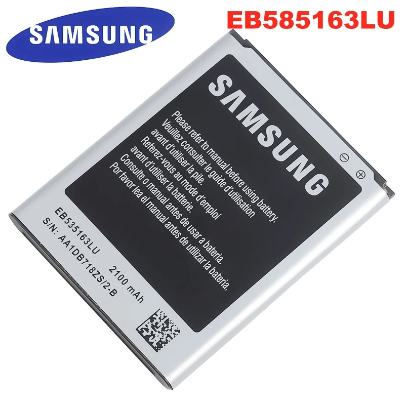 Оригинальный аккумулятор для телефона Samsung EB535163LU I9082 Galaxy Grand DUOS I9080 I879 I9118 Neo + i9168 i9060 2100mAh|Аккумуляторы