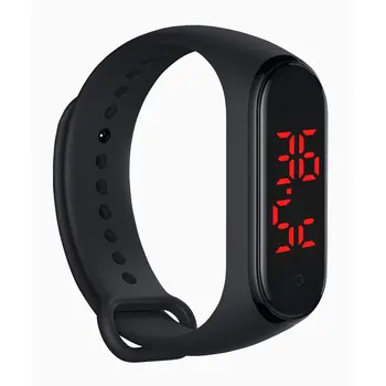 

Touch-Key Smart Watch Bracelet Heart Rate Monitor Fitness Health Wristwatch Body Temperature Measure LED Screen Smart Watch