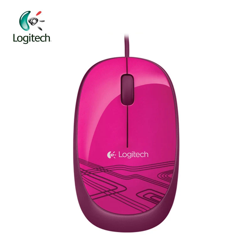Оптическая эргономичная мышь для ПК и ноутбука logitech USB M105 Corloful розовый синий черный белый