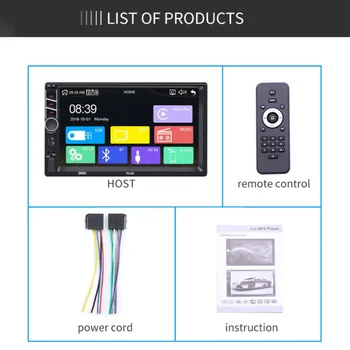 

DC 12V Car Stereo Radio For Apple CarPlay 7.0" Double Din Android Player FM MP5 Multimedia Electronic Transmitter