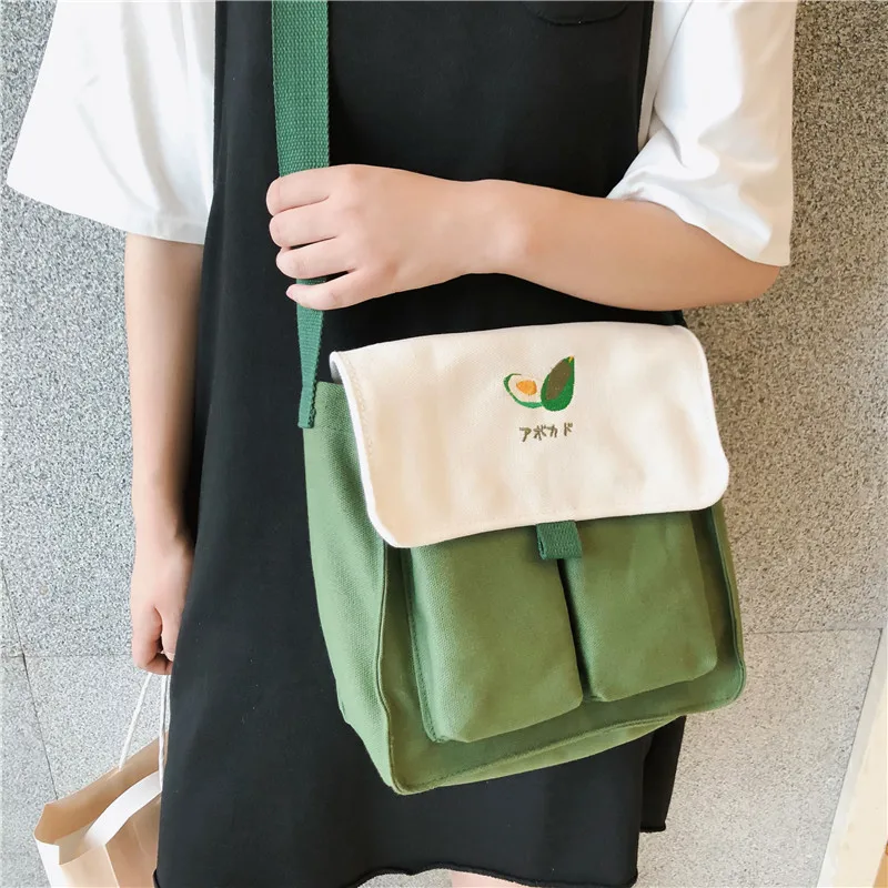 Сумка женская лето стиль корейский стиль INS сумка тканевая через плечо большая емкость студенческий класс Холщовая Сумка