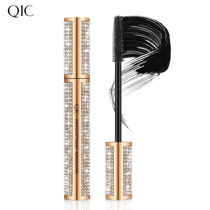 QIC Diamond Mascara Star Waterproof Rimel 4D Mascara For Eyelash Extension Black Thick Lengthening Eye Lashes Cosmetics - Цвет: 01