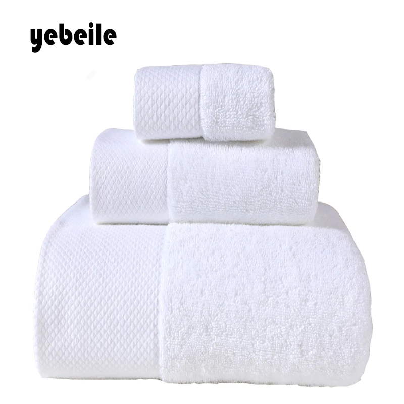 High quality stars Hotel 100% cotton white Bath Towel Beach Soft Absorbent Cotton | Дом и сад