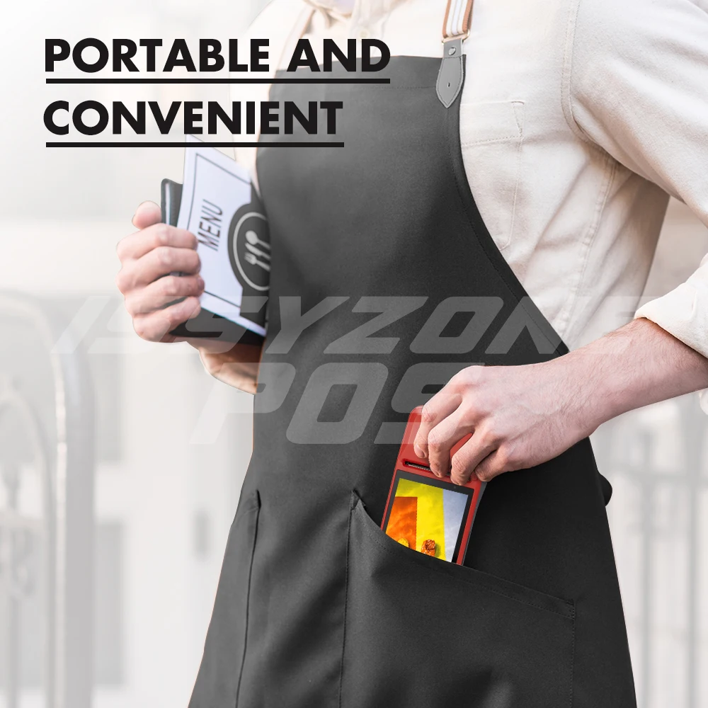 ISSYZONEPOS КПК Android 7,1 Bluetooth термопринтер 58 мм 4G WiFi мобильный заказ POS терминал NFC 1D сканер штрих-кода