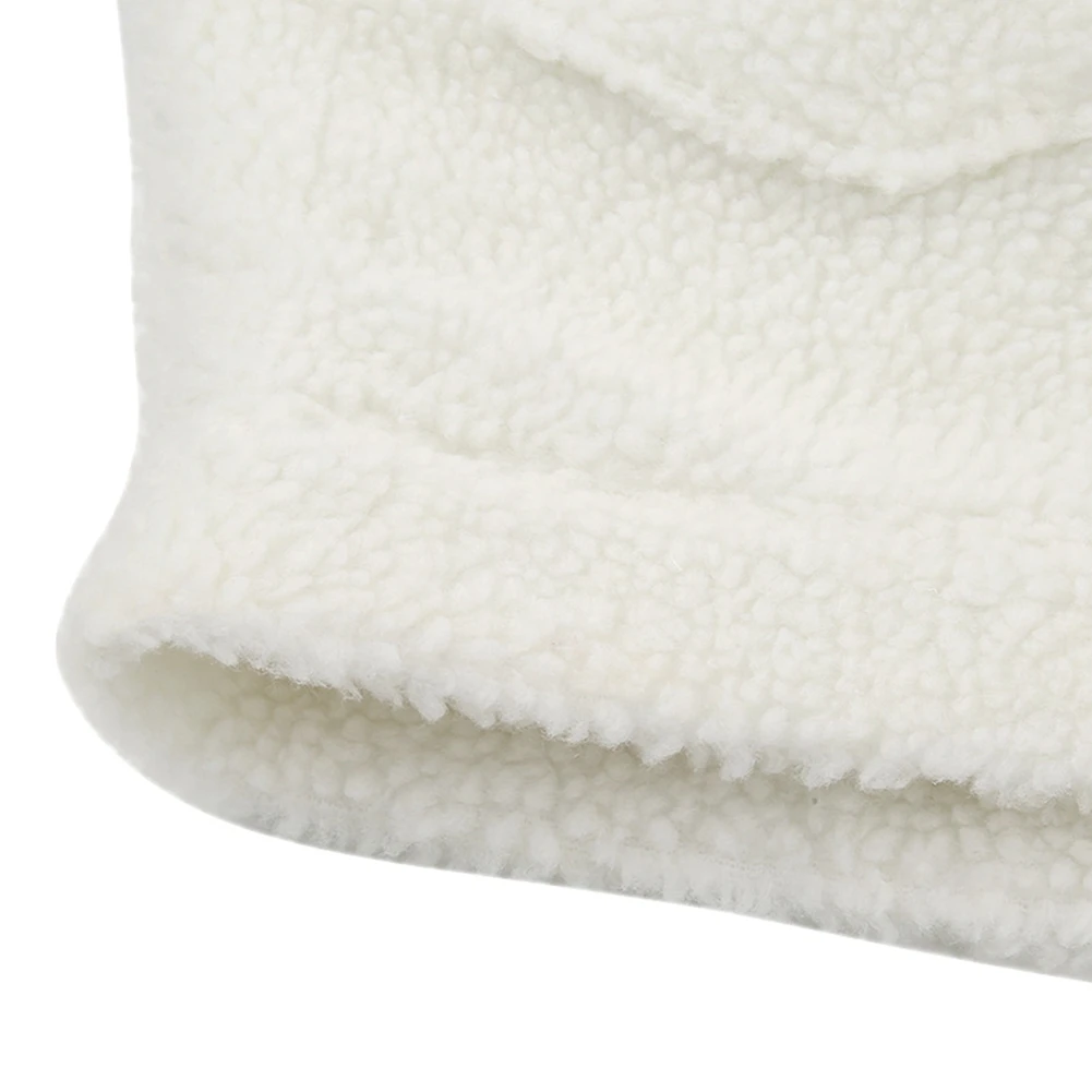 Winter Soft Faux Fur Jacket Ladies Casual Solid Color Long Sleeve Fleece Button Coat With Pockets