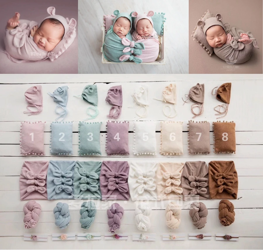 5 шт./компл. мягкие новорожденных реквизит для фотографии Обёрточная бумага набор, Симпатичные Детские Обёрточная бумага для фото студии,# P2480