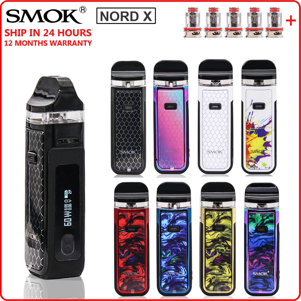 Новинка! Оригинальный комплект SMOK Nord X водонепроницаемая батарея 1500 мАч