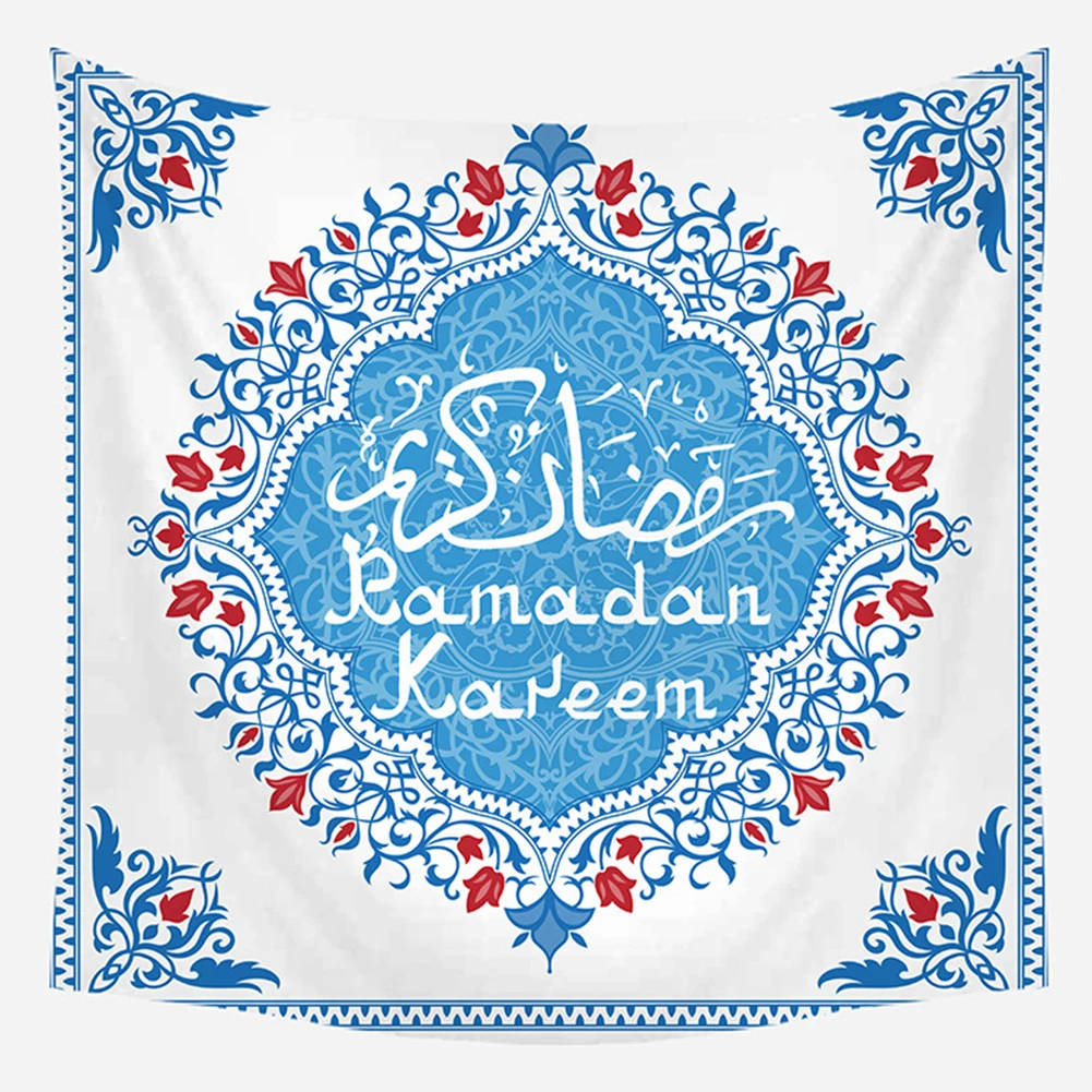 

Muslim Eid Mubarak Decoration Tapestries for Home Living Room Wall Background Decor Tablecloth Ramadan Mubarak Party Supplies