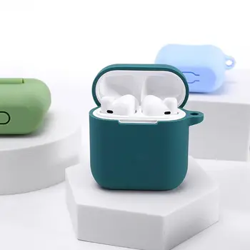 

Anti-fall Dust-proof Protective Cover Silicone Case With Carabiner for QCY T8 Wireless Bluetooth Earphone