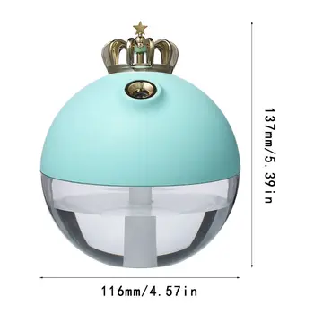 

320ML Cute Crown Air Humidifier Aroma Essential Oil Diffuser for Home Office Use D08B