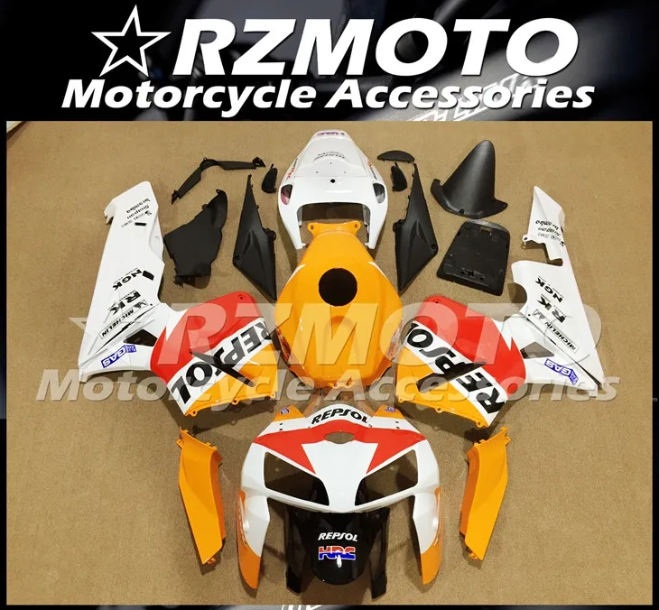 4 подарки ABS мотоцикл полный обтекатель комплект подходит для CBR600RR F5 2005 2006 05 06 cbr600 600RR тела набор оранжевый