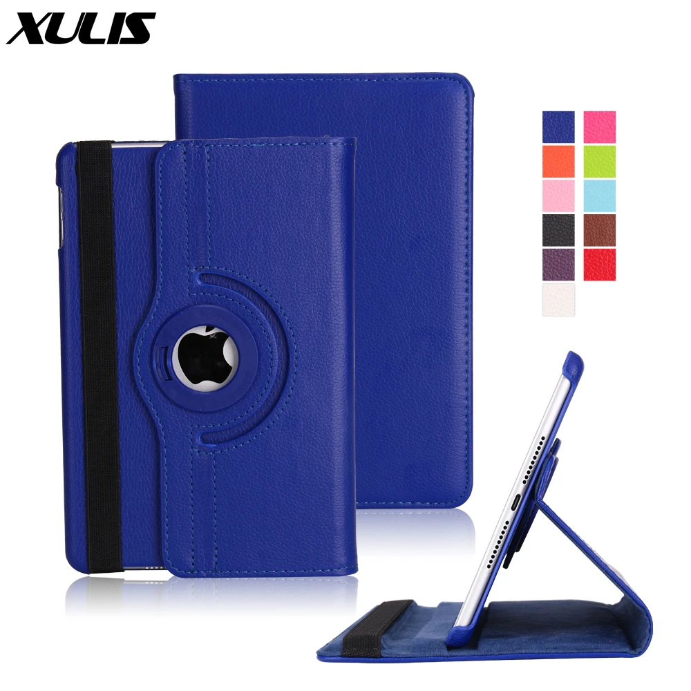 

2019 anti-drop ipad mini 7.9inch tablet holster 360° rotating pu anti-slip leather case for ipad7.9inch hard leather case mini
