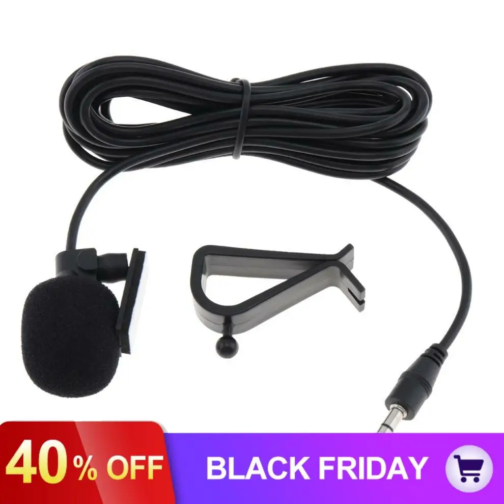 ПВХ проводной 3 5 мм стерео джек Мини Автомобильный Микрофон внешний микрофон для