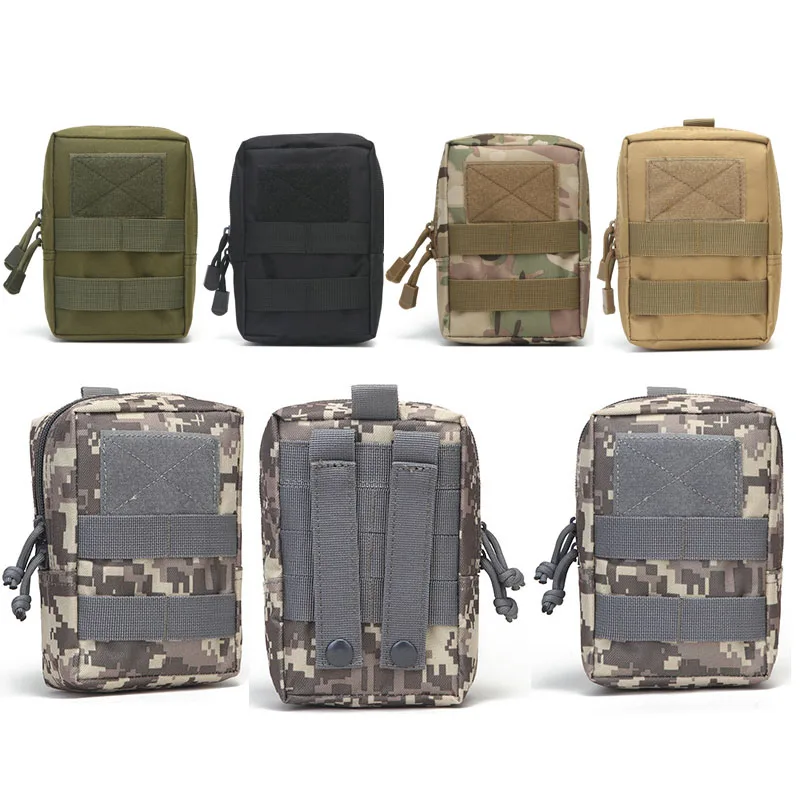 Bolsa médica para sistema Molle táctico, 1000D, utilidad EDC, accesorio de herramienta, paquete de cintura, funda para teléfono, bolsa de caza Airsoft