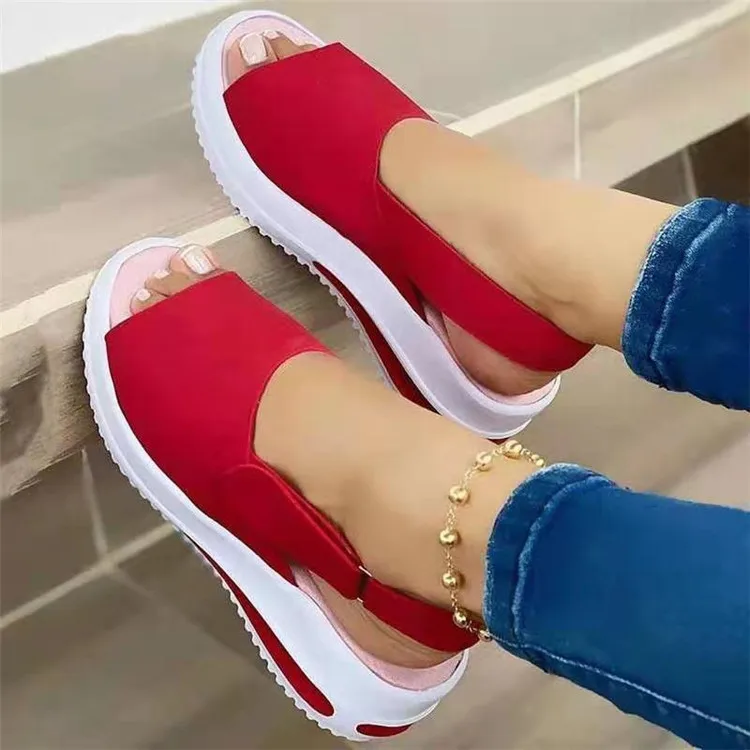 KAMUCC-Sandalias planas de costura suave para mujer, cómodas sandalias para mujer, zapatos de playa con punta abierta, calzado para mujer