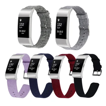

Nylon Canvas Watchband For Fitbit Charge 2 Smart Watch Strap For Fitbit Charge 2 Replacement Wrist Accessories Wrist Bands