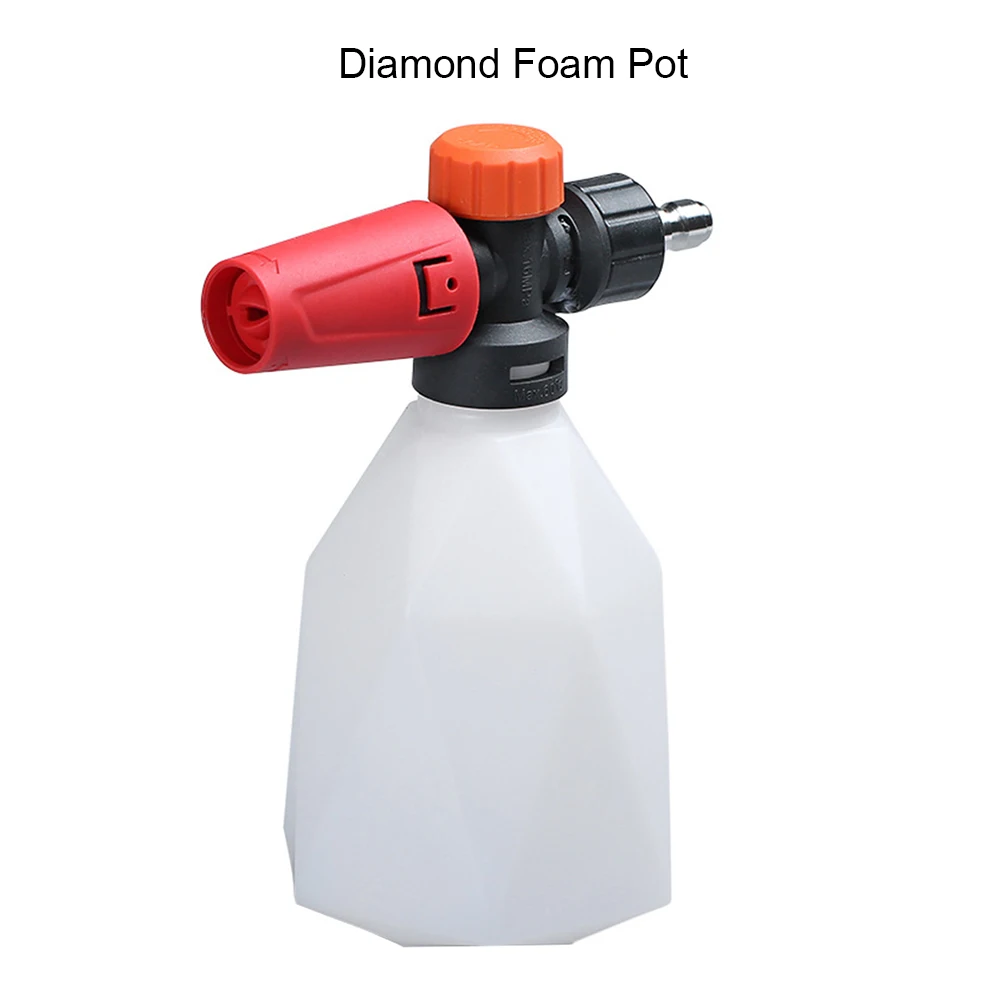 Conveniente da Lavagem de Carro do Pulverizador Durável de Alta 4 da Espuma da Neve do Pulverizador 500ml da Espuma da Lavagem de Carro Arma Longa Pressão Mini g1 - 11 Balde p/ carro