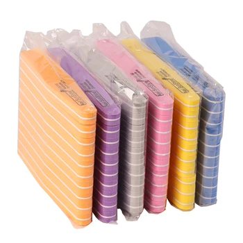 

10 Pcs/set Sandpaper Nail File Lime 100/180 Double Side Sanding Buffer Block Set For UV Gel Polish Manicure Tool Wholesale