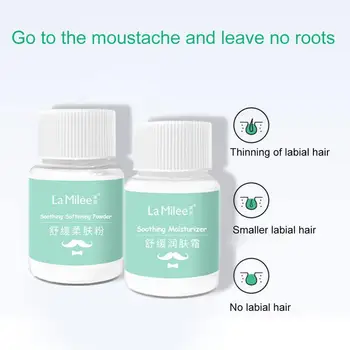 

Stop Hair Growth Inhibitor Removal Paste set box 2 bottles to remove lip hair and hair to moustache non-permanent