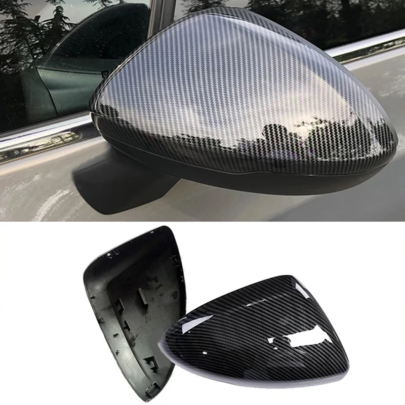 2PCS Car Rearview Mirror Cover Cap Carbon Fiber Reversing Rear View Shell for Opel Astra J K 2010-2019 | Автомобили и мотоциклы