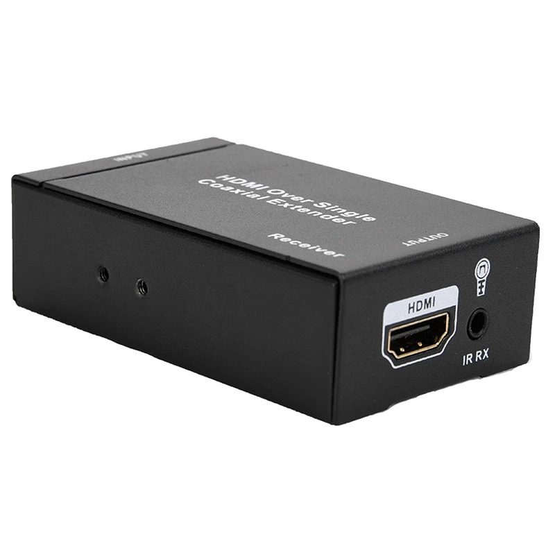 HDMI удлинитель NK-C100IR по одному коаксиальному кабелю 1080P HD конвертер ИК удлинитель для передатчика приемник Аудио Видео