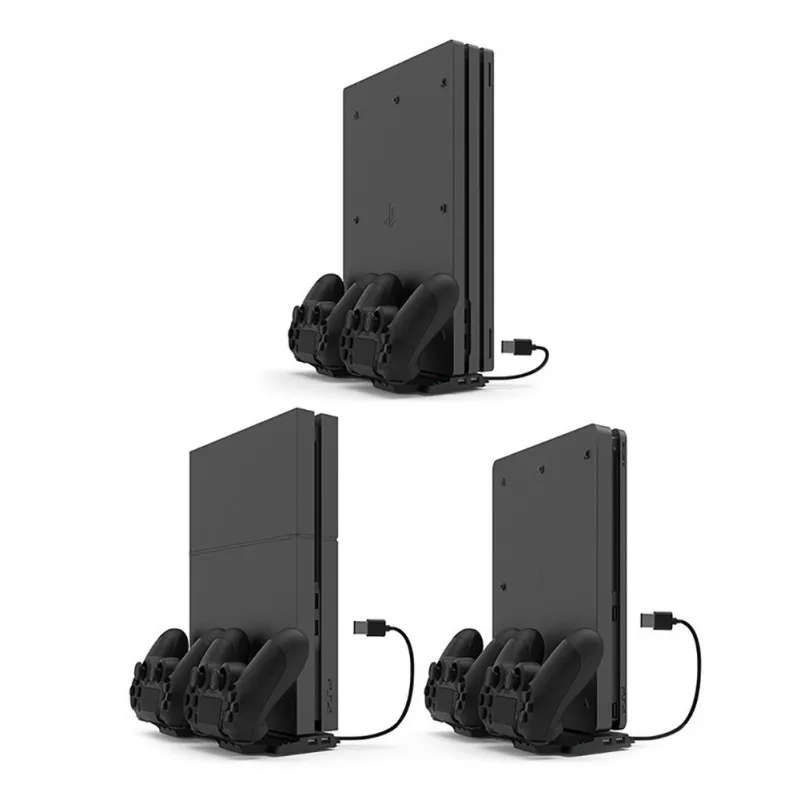 Многофункциональная поддержка вентилятора с интерфейсом USB универсальная базовая ручка двойные зарядные устройства для PS4/SLIM/PRO