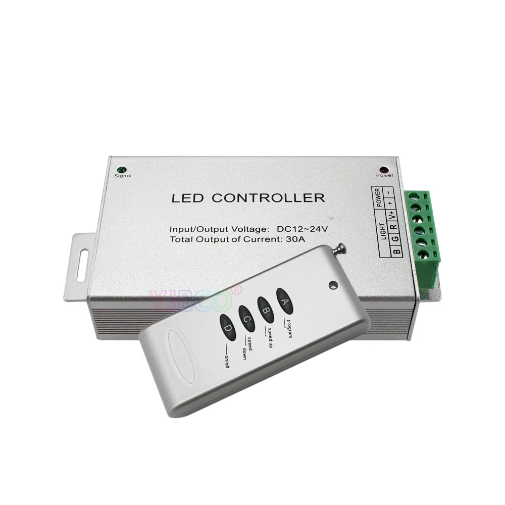 Wholesale DC12~24V Led controller 12A 24A 30A 4 key RGB controller RF Wireless Control Switch Free Shipping Wholesale DC12~24V Led controller 12A 24A 30A 4 key RGB controller RF Wireless Control Switch Free Shipping