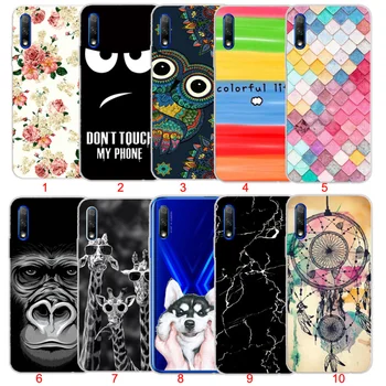

50pcs/lot For Huawei Honor 9X Pro Mate 30 Lite Flower Print Smoke Watermelon Rainbow TPU Case For Huawei P20 Lite 2019 Nova 5i