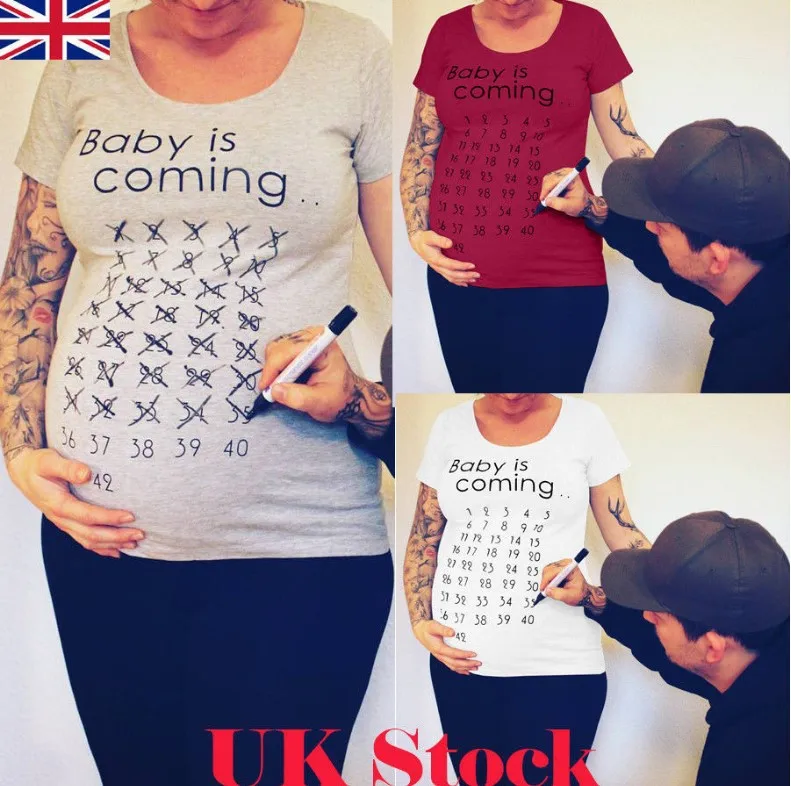 

Maternity women's short-sleeved comfortable printed T-shirt