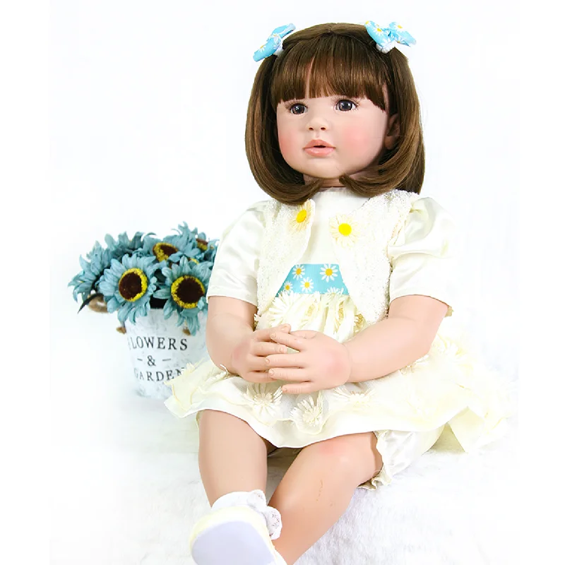 60 см Силиконовая голова руки и ноги с одеждой тела реалистичные Reborn Baby лучшая виниловая кукла предназначена для коллекционеров Deeply Belie