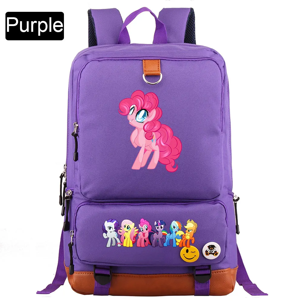 Christmas Cutie My Little Pony Boy Girl Book School bag Women Bagpack Teenagers Schoolbags Men Student Patchwork Backpack