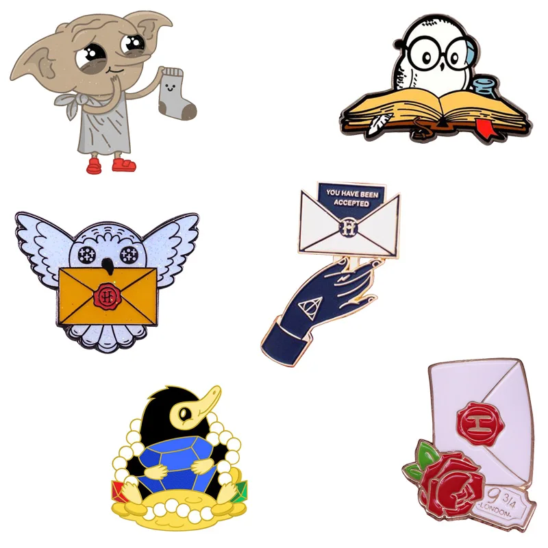 Эмалированный значок Niffler Hedwig коллекция милых эльфов подарок фанатам фильмов |