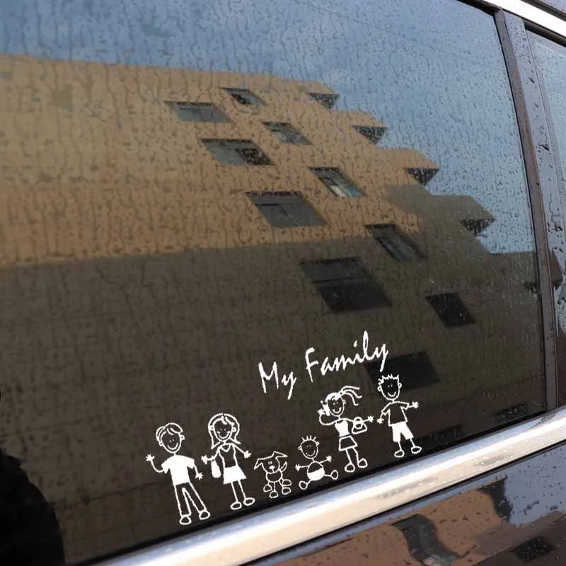 Car Stickers Decor Motorcycle Decals Family My Mom Kid Baby Cat Dog Pet Decorative Accessories CreativeWaterproof PVC,20cm* 9cm