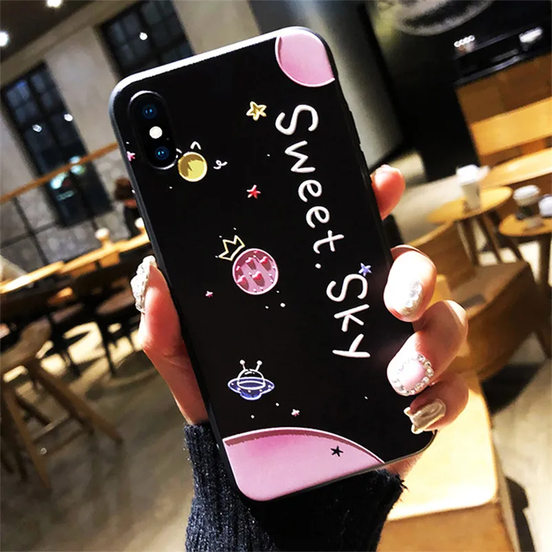 sweetsky 3D крышка тиснения для Xiaomi mi A3 A1 5X A2 8 Lite 9 SE 9T CC9 CC9e F1 Red mi Примечание 4X5, 6, 7, 8, K20 Pro Plus 6A 7A S2 рельефный чехол из термопластичного полиуретана - Цвет: sweetsky